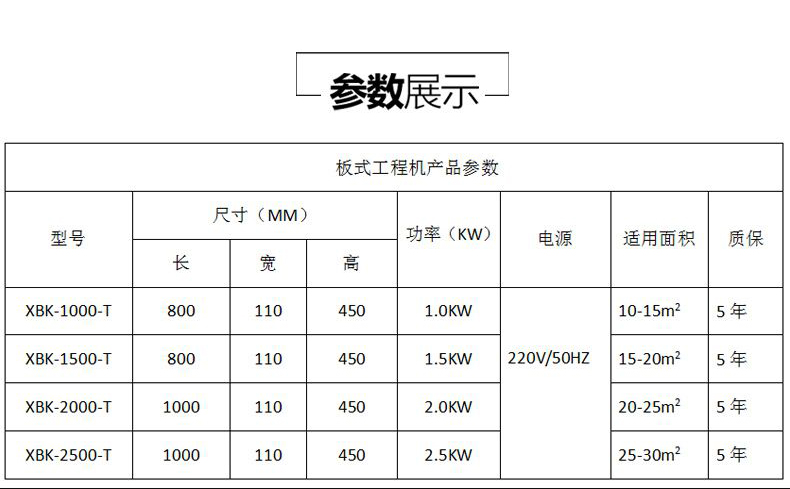 XBK-1000T對流式電暖器